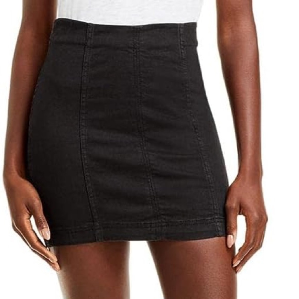 Free People Modern Femme Denim Skirt - Picture 2 of 4